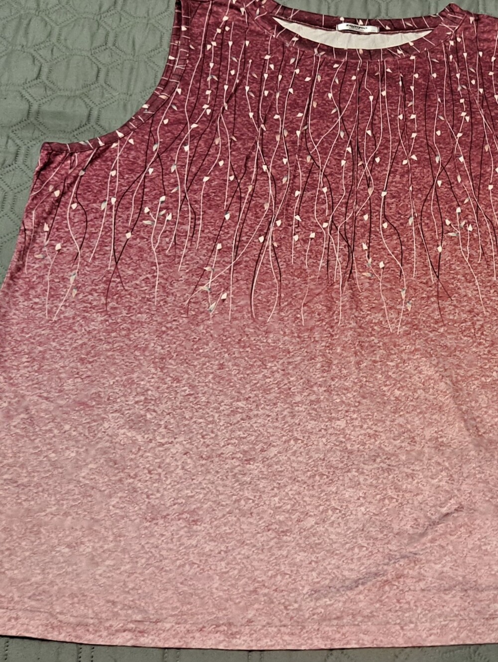 Zeagoo Sleeveless Pink Ombre Embellished Women’s Top Size 2XL - Picture 1 of 7